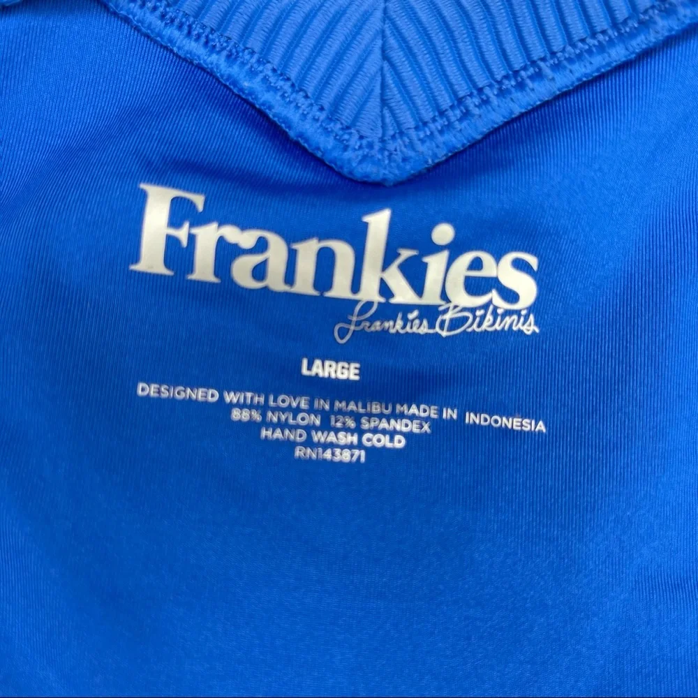 FRANKIE’S BIKINIS Austin Bottom Royal Blue NEW Size L
